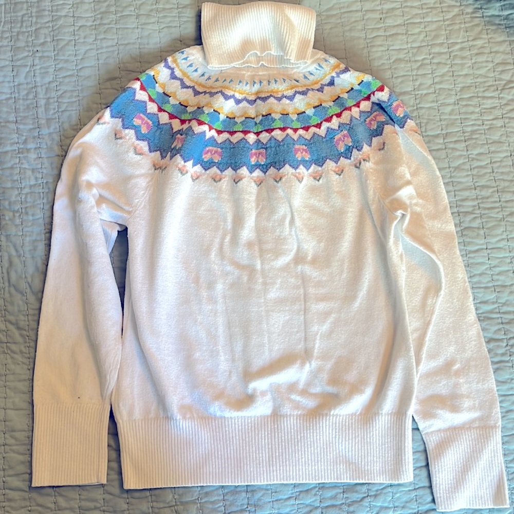 LLBEAN XS petite cotton cashmere sweater